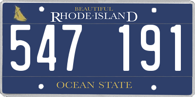 RI license plate 547191
