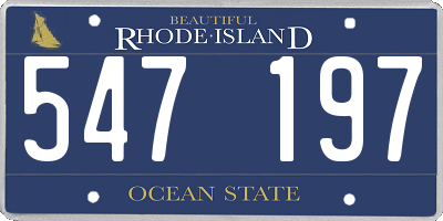 RI license plate 547197