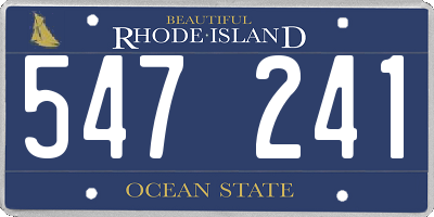 RI license plate 547241