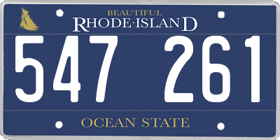 RI license plate 547261
