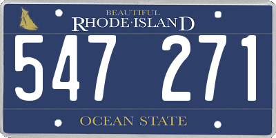 RI license plate 547271
