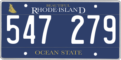 RI license plate 547279