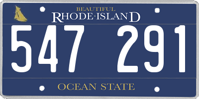 RI license plate 547291