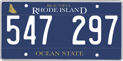 RI license plate 547297