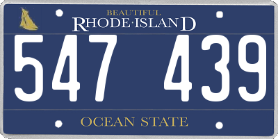 RI license plate 547439