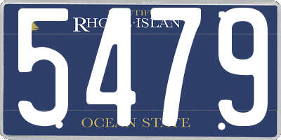 RI license plate 5479