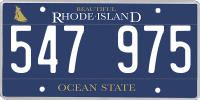 RI license plate 547975