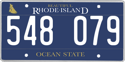 RI license plate 548079