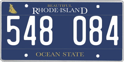 RI license plate 548084