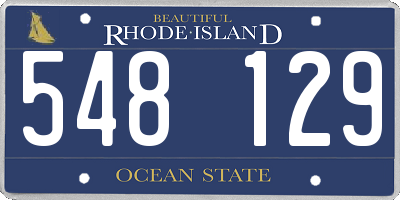 RI license plate 548129