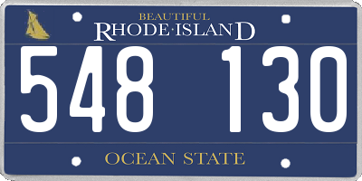 RI license plate 548130