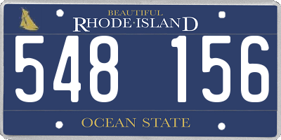 RI license plate 548156