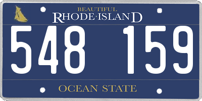 RI license plate 548159