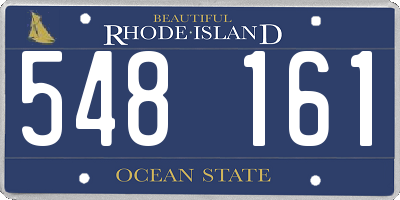 RI license plate 548161