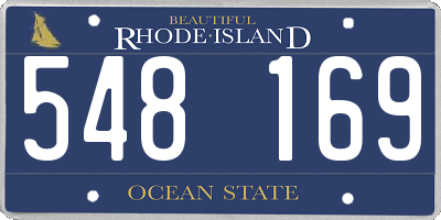 RI license plate 548169