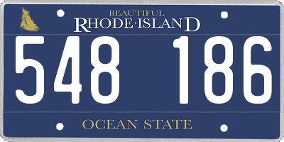 RI license plate 548186