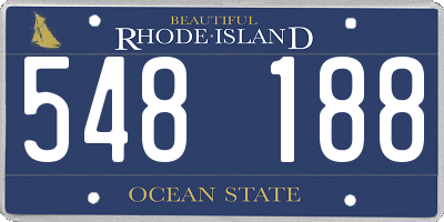RI license plate 548188