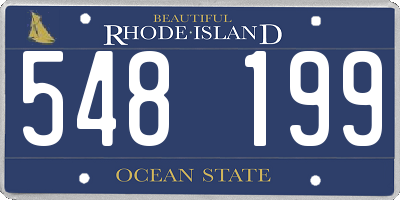 RI license plate 548199