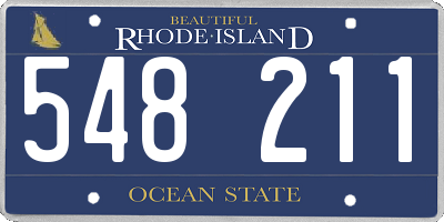 RI license plate 548211