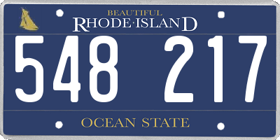 RI license plate 548217
