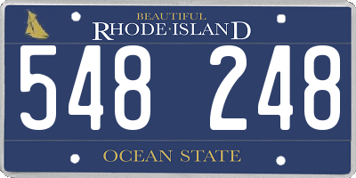 RI license plate 548248
