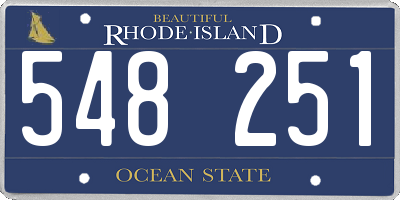 RI license plate 548251
