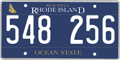 RI license plate 548256