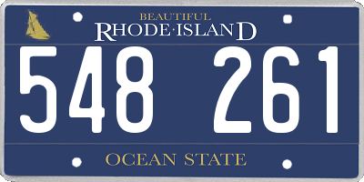 RI license plate 548261