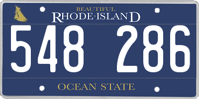 RI license plate 548286