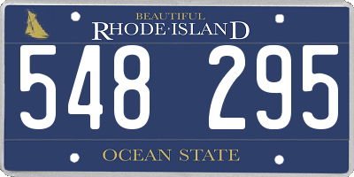 RI license plate 548295