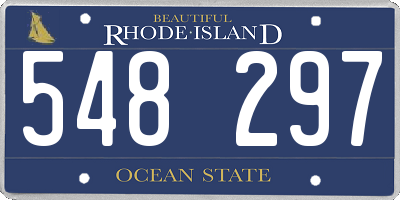 RI license plate 548297