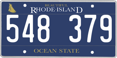 RI license plate 548379