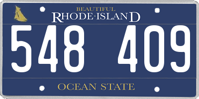 RI license plate 548409
