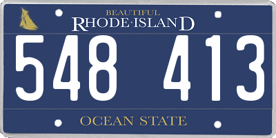 RI license plate 548413