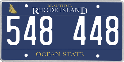 RI license plate 548448