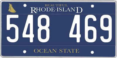 RI license plate 548469
