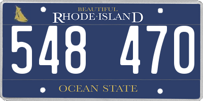 RI license plate 548470
