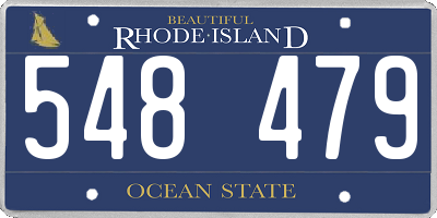 RI license plate 548479