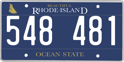 RI license plate 548481
