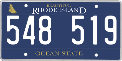 RI license plate 548519