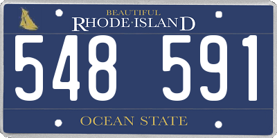 RI license plate 548591