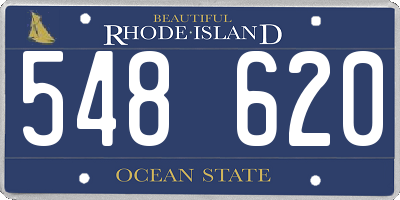 RI license plate 548620
