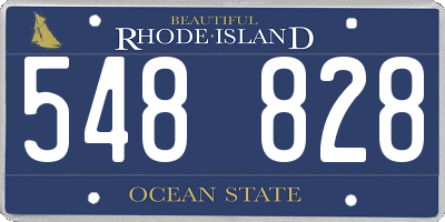 RI license plate 548828