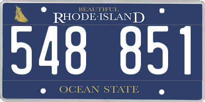 RI license plate 548851