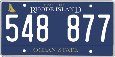 RI license plate 548877