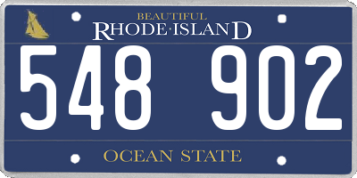 RI license plate 548902