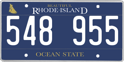 RI license plate 548955