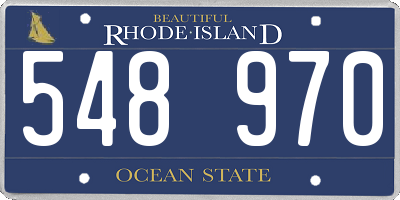 RI license plate 548970