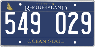 RI license plate 549029