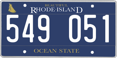 RI license plate 549051